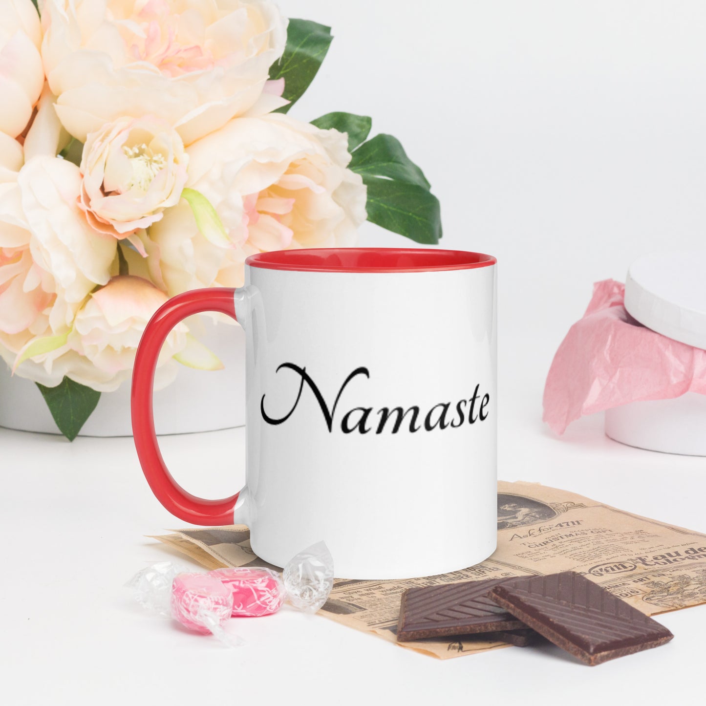 Mug With Color Inside / Namaste