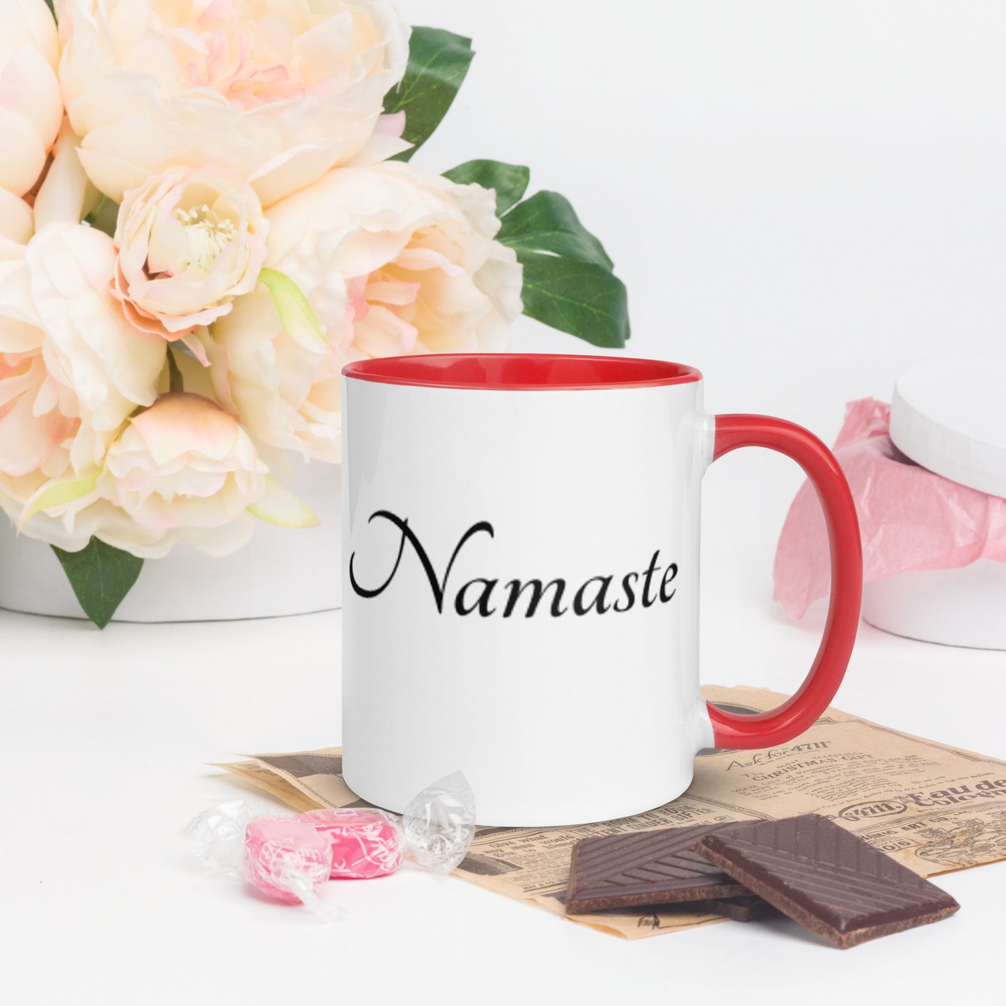 Mug With Color Inside / Namaste