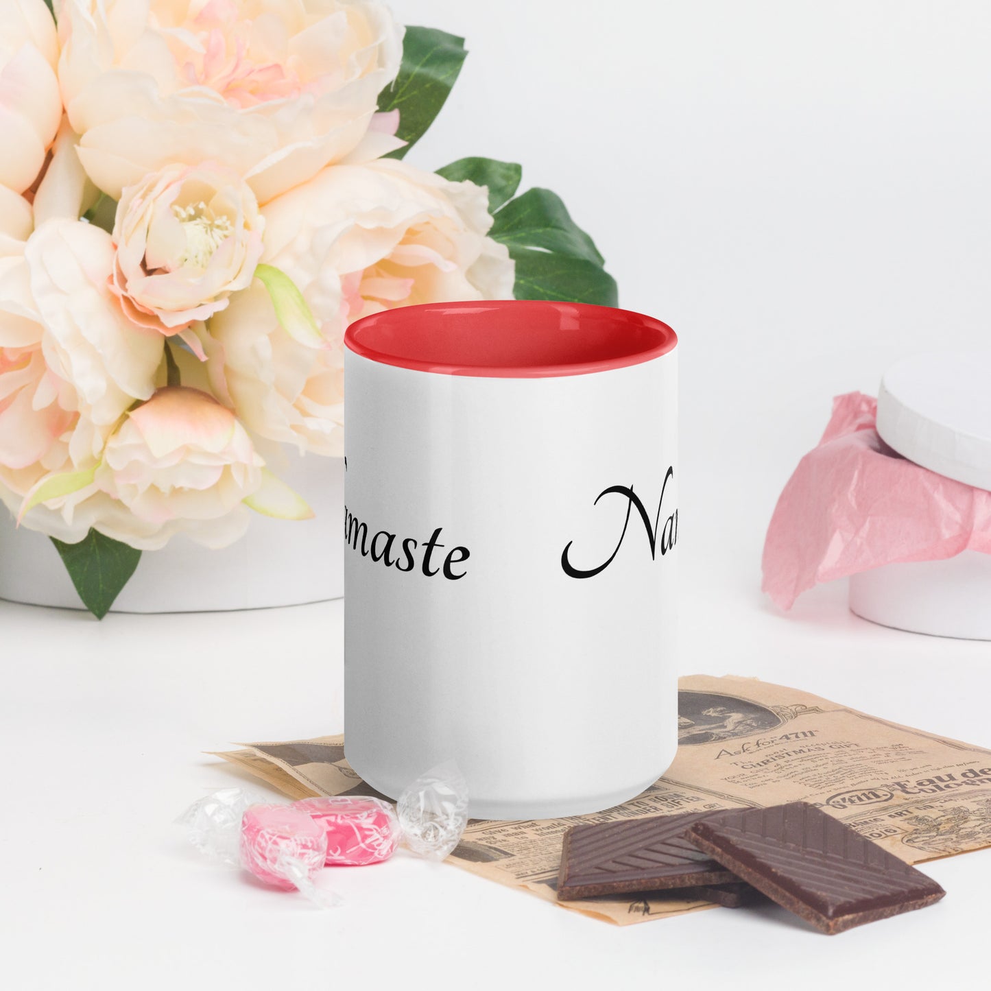 Mug With Color Inside / Namaste