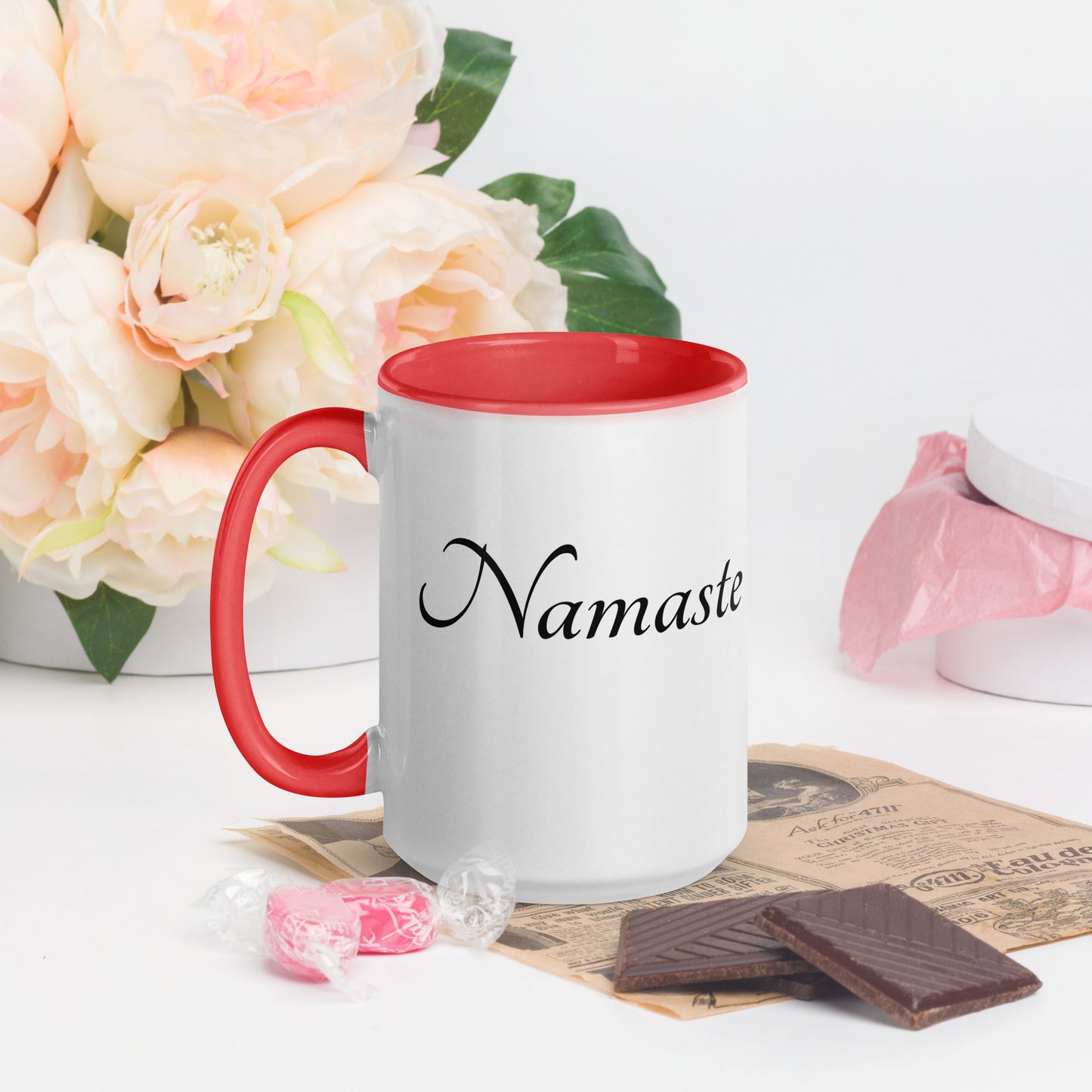 Mug With Color Inside / Namaste