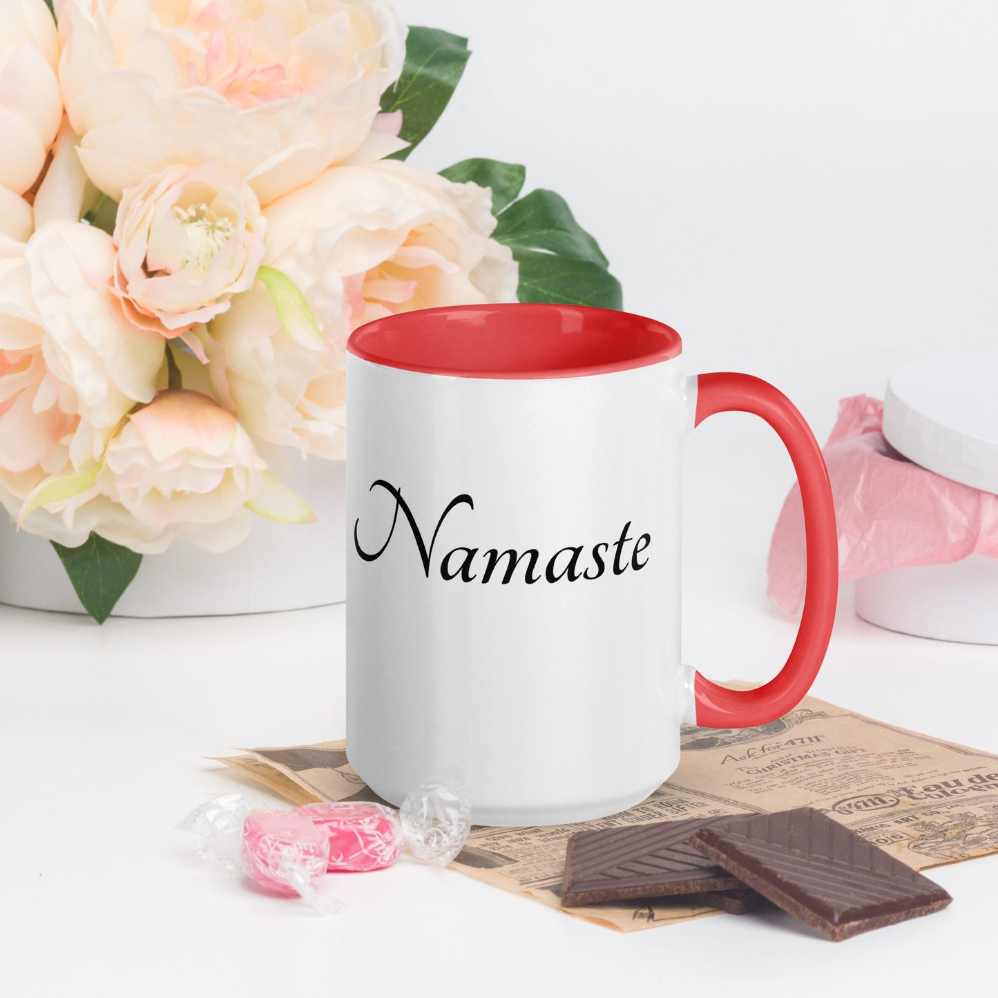 Mug With Color Inside / Namaste