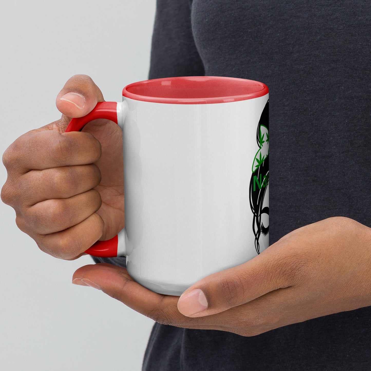 Girl With A Bun Namaste / Mug