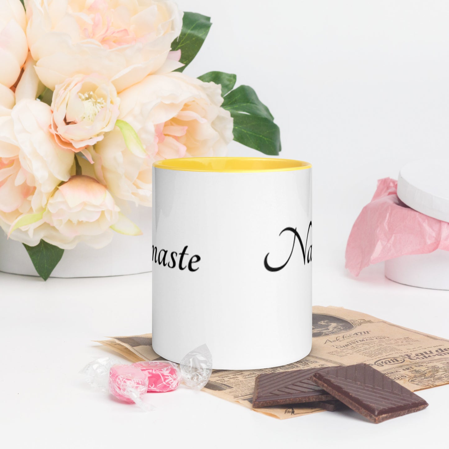 Mug With Color Inside / Namaste