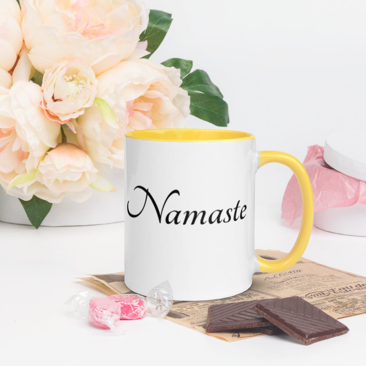 Mug With Color Inside / Namaste