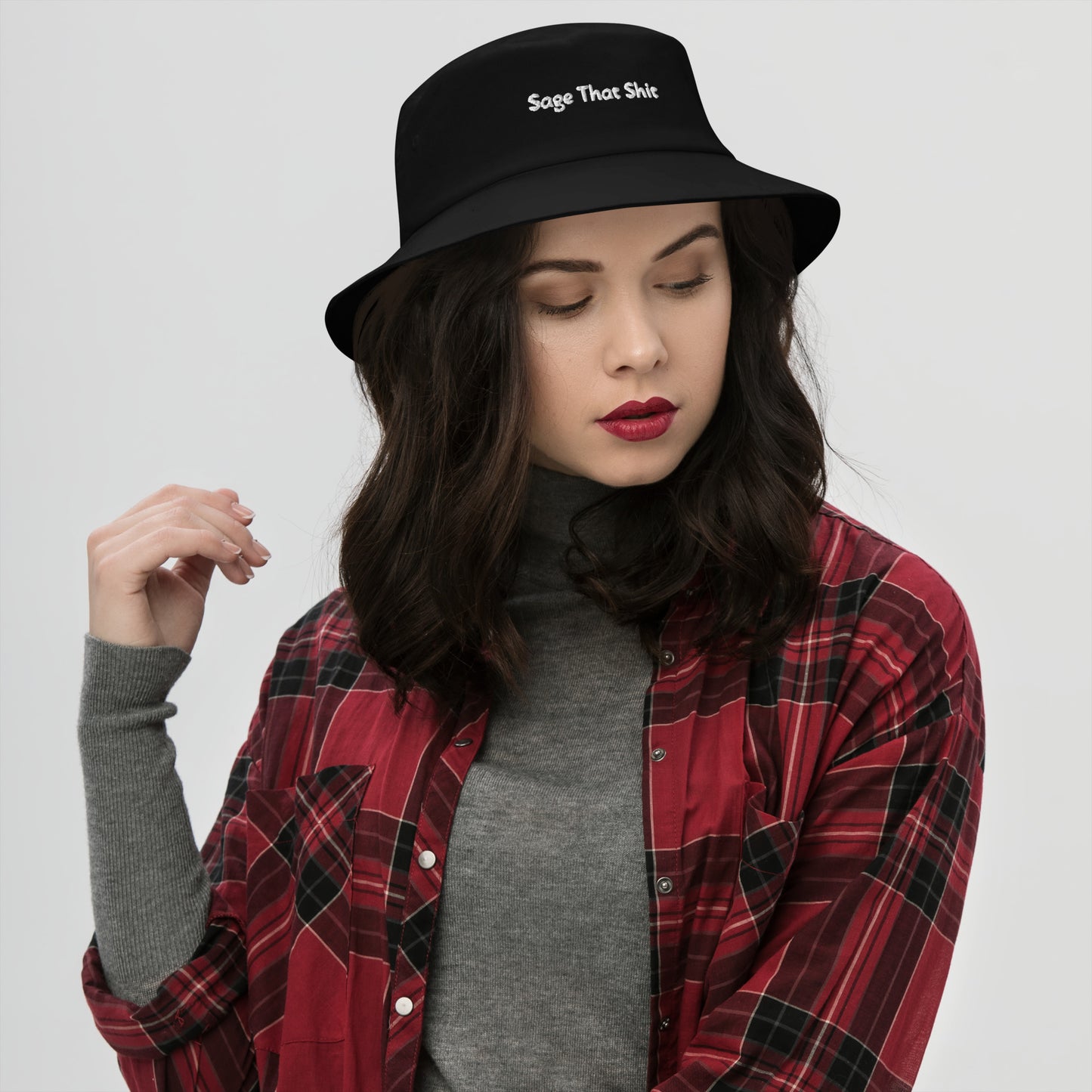 Bucket Hat / Sage That Shit /Black Or Blue / White