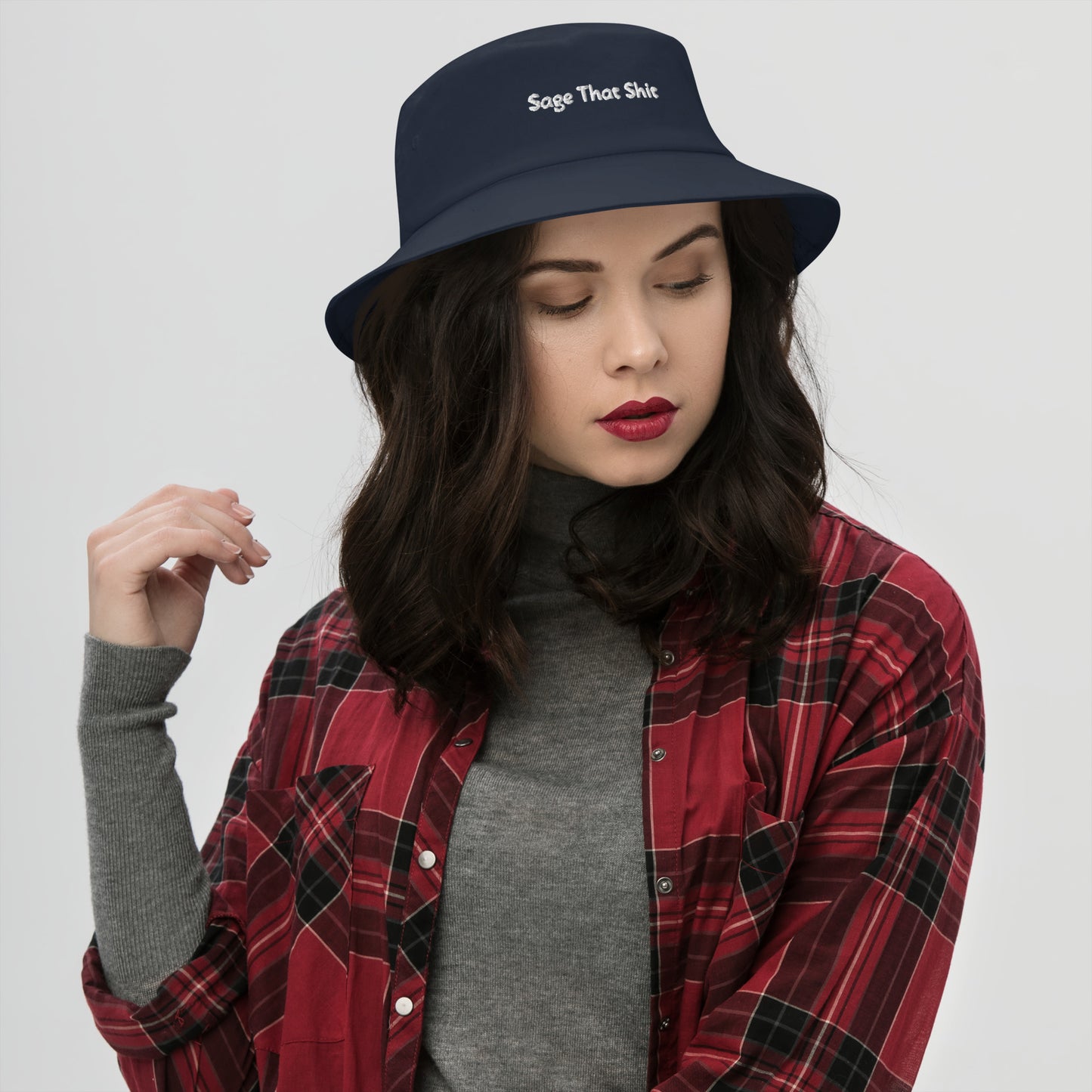 Bucket Hat / Sage That Shit /Black Or Blue / White