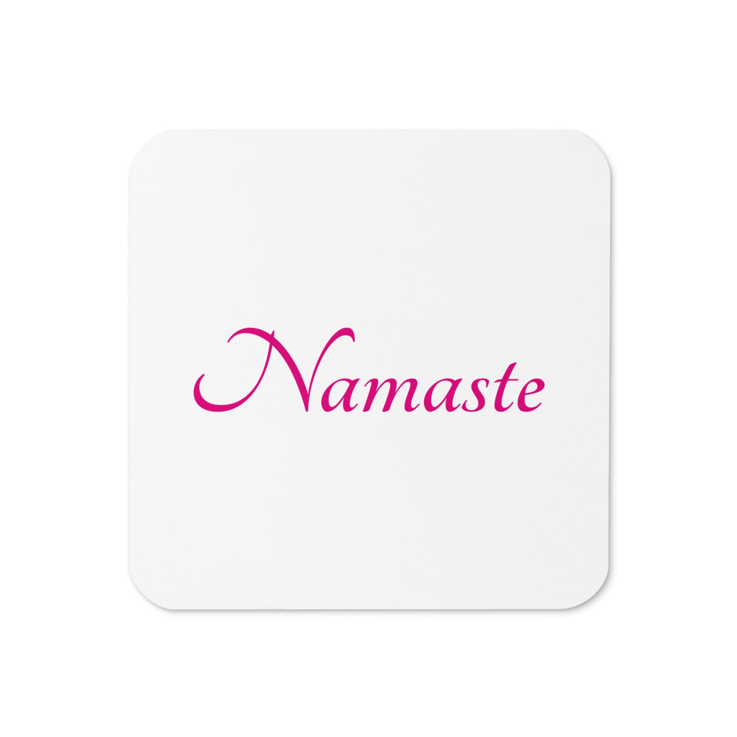 Cork-back coaster / Namaste