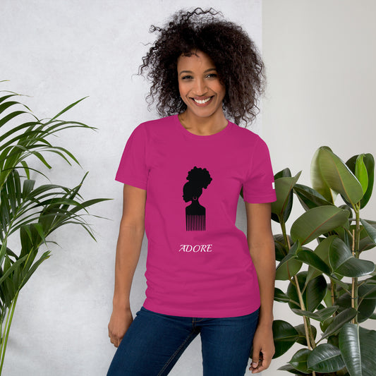 Unisex T-Shirt / Afro Pick - Adore