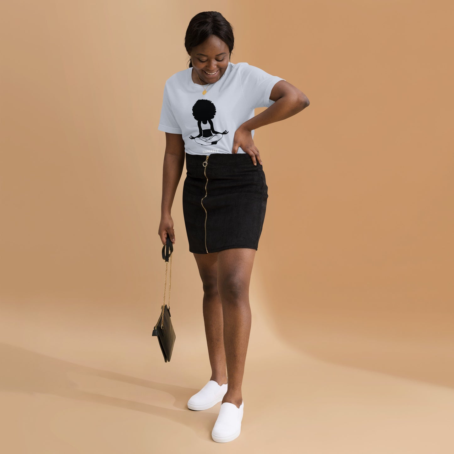 Unisex T-Shirt / Girl Meditating Namaste