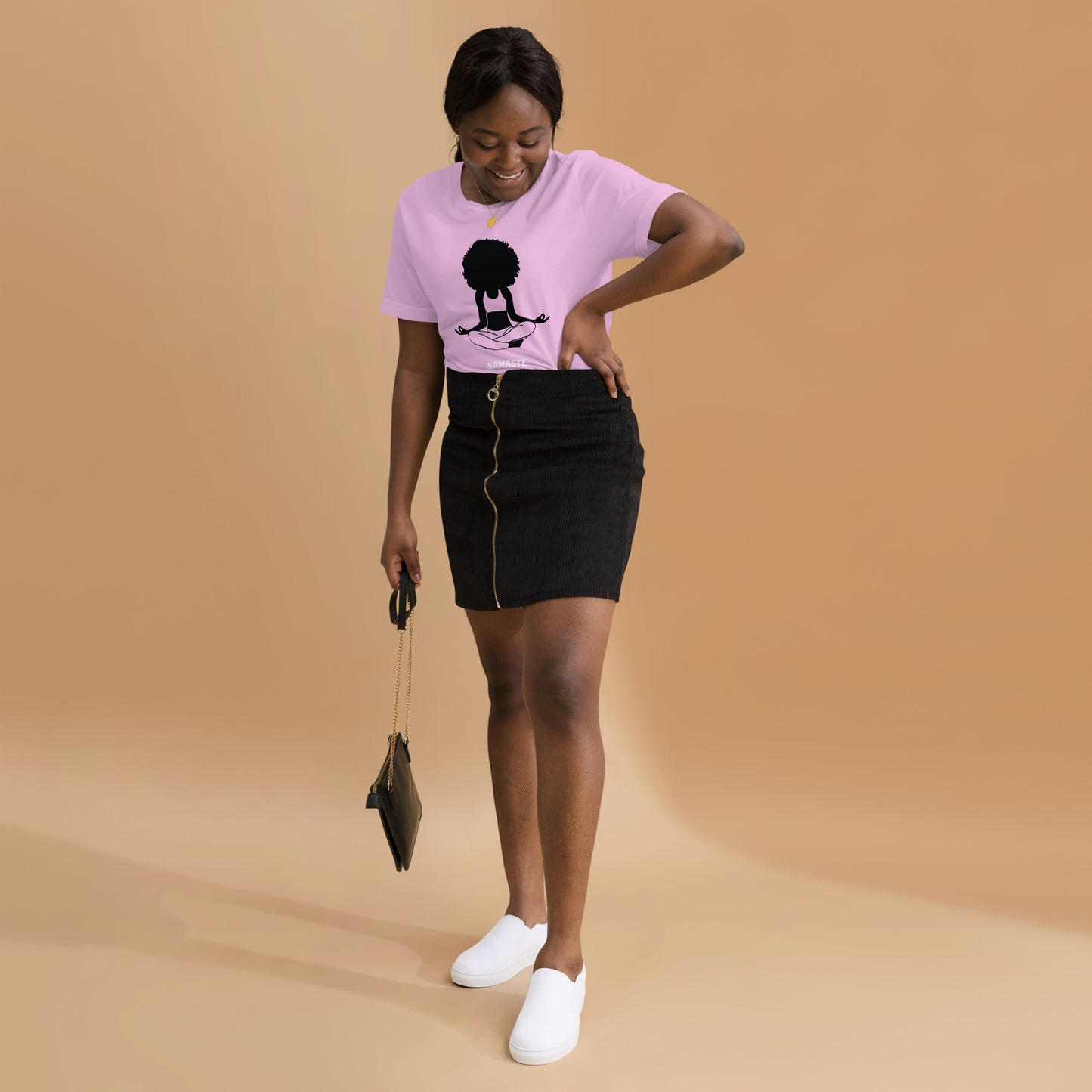 Unisex T-Shirt / Girl Meditating Namaste
