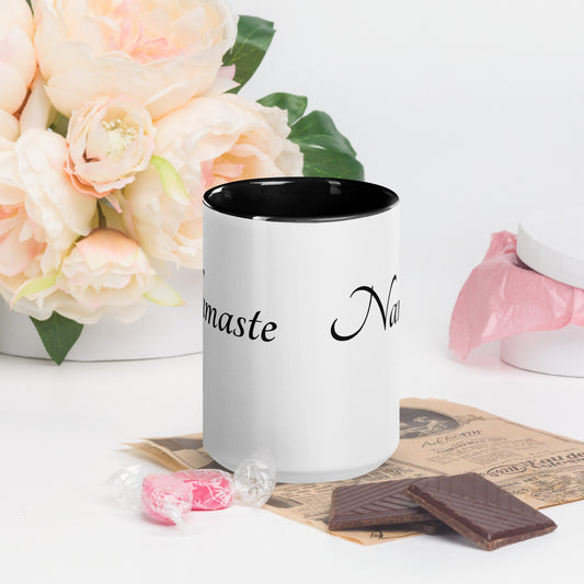 Mug With Color Inside / Namaste
