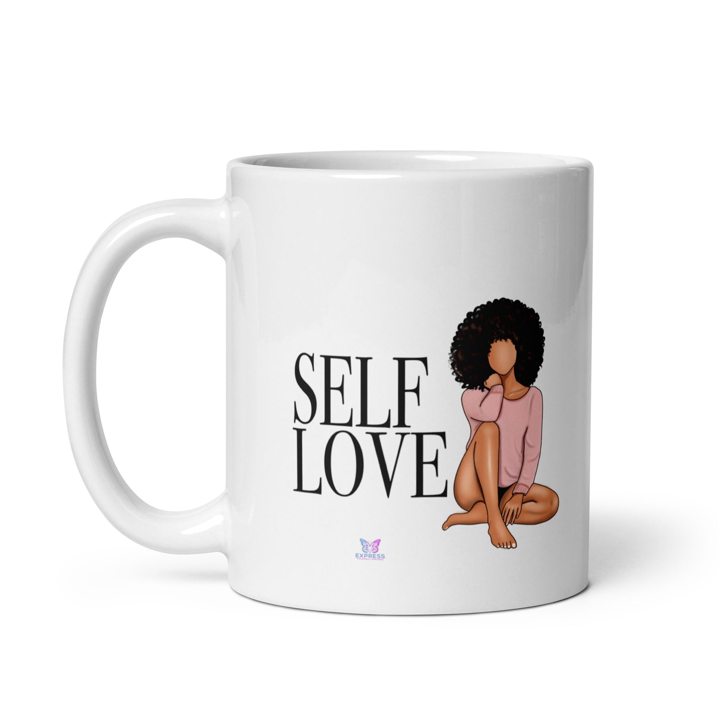 White Glossy Mugs / Self Love