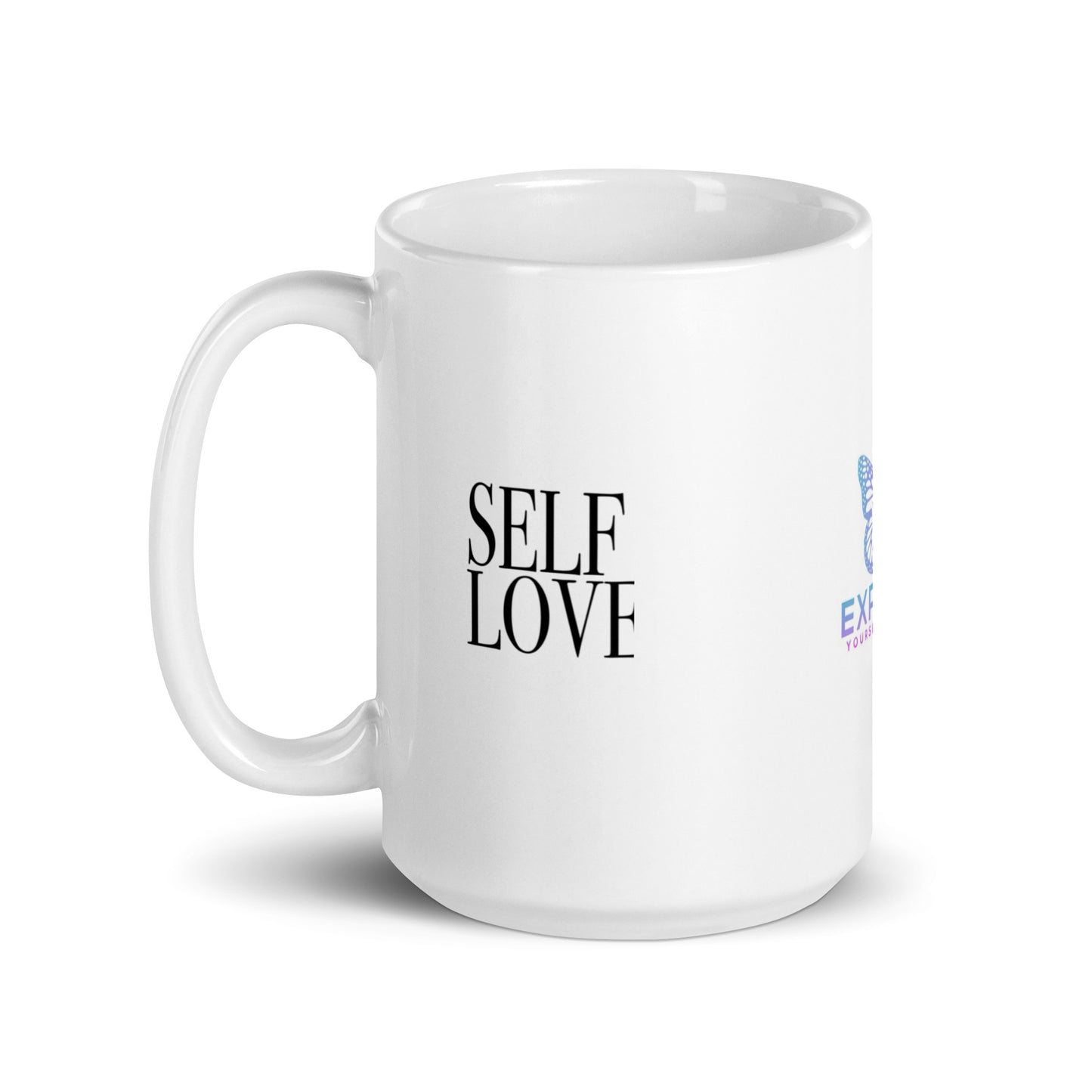 White Glossy Mugs / Self Love