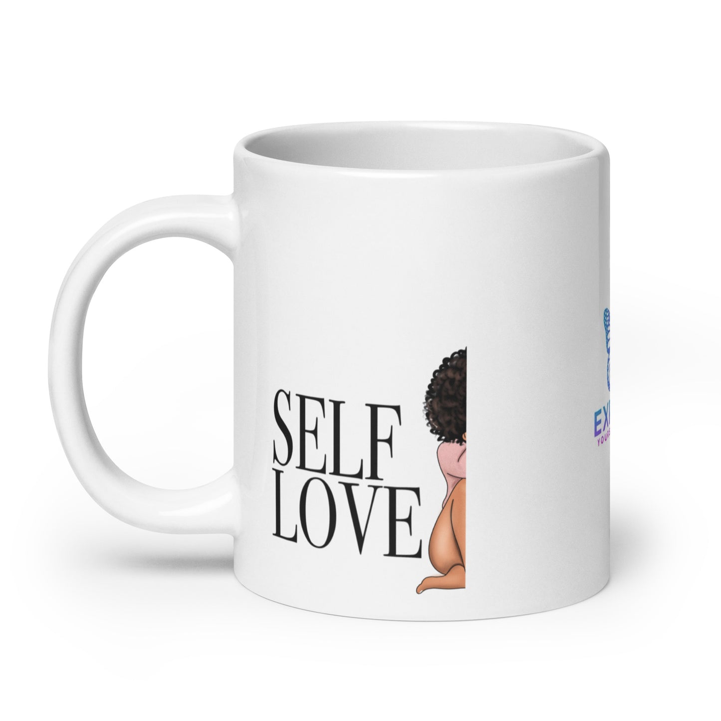 White Glossy Mugs / Self Love